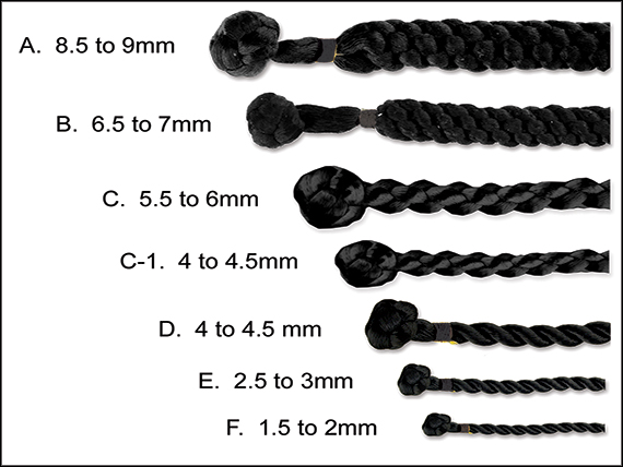 Twisted Braid Black Satin Cord Necklace